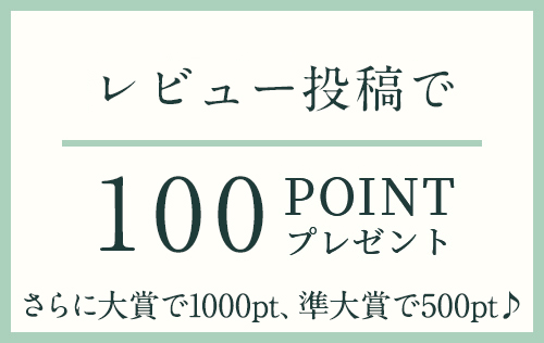 レビュー投稿で100point プレゼント