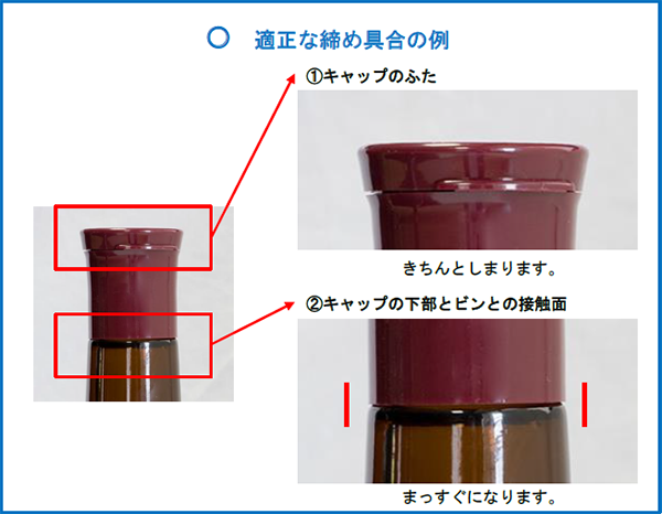 適正な締め具合の例